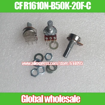 

3pcs CF R161ON-B50K-20F-C 90 degree B50K single potentiometer / handle length 20MMF