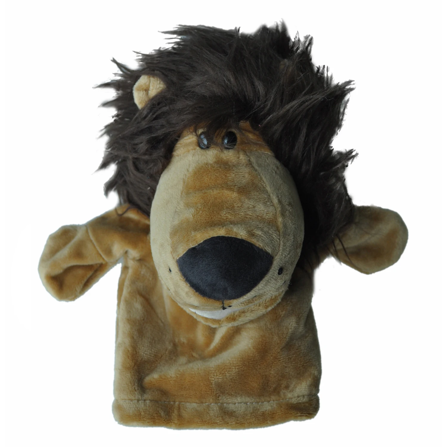 

Cute Plush Velour Animals Hand Puppets Chic Designs Kid Child Learning Aid Toy (Lion)