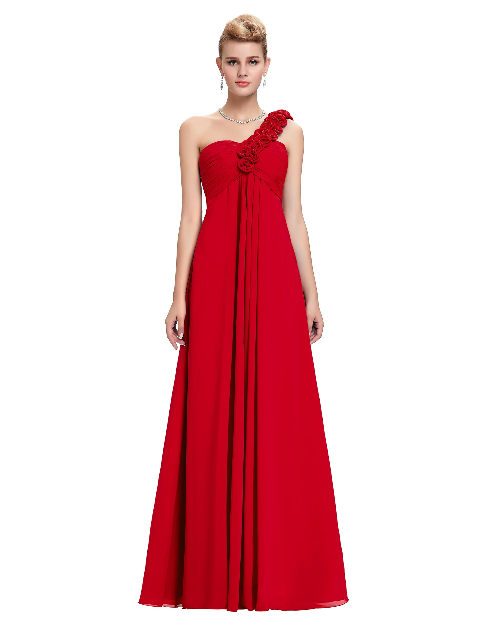 Red Plus Size Formal Gown