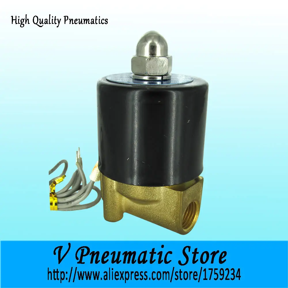 

1/8 inch 2/2 way direct acting brass material 12v solenoid water valve