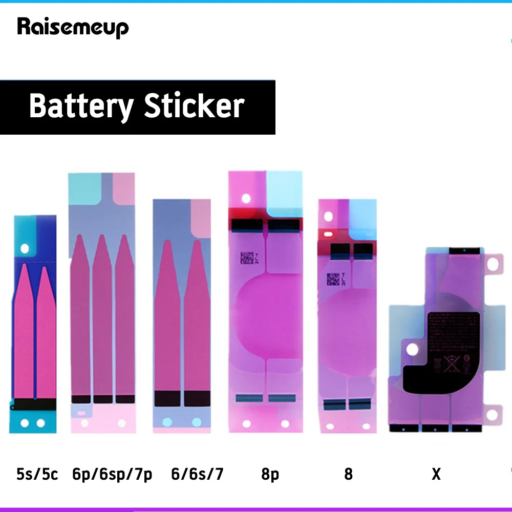 Батарея стикер на клейкой основе для iPhone X, 6, 6 S, 7, 8plus, 3M двусторонний скотч тянуть туда и обратно клей Запчасти для авто для iPhone 5 5C 5S 4 4S пленка
