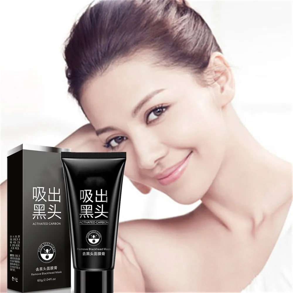 

Black head Black Mud Face Mask of Black Points Blackhead Remover Clean Deep Cleansing Peel Acne Treatment Powder for face 60ml