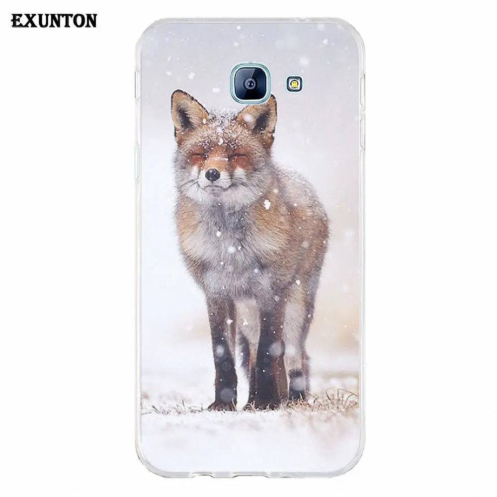 Мягкий чехол для Galaxy Alpha Core Prime Note 2 3 4 5 S3 S4 S5 S6 S7 S8 mini edge Plus Like Cute Animals Foxes Red