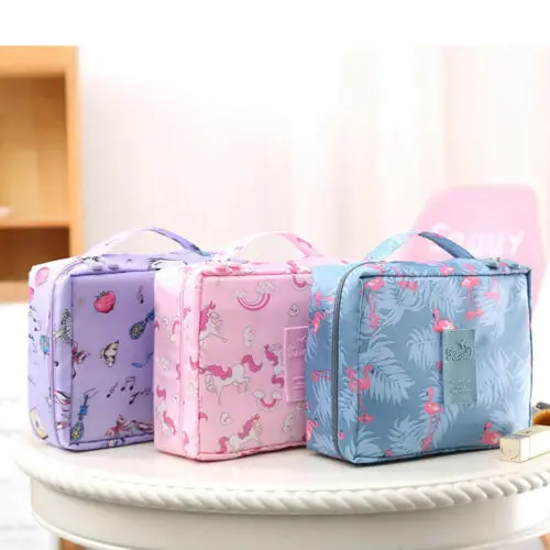 Waterproof Cosmetic Makeup Purse Wash Bags Organizer Pouch Pencil Case Travel Cosmetic Bags 2019 New