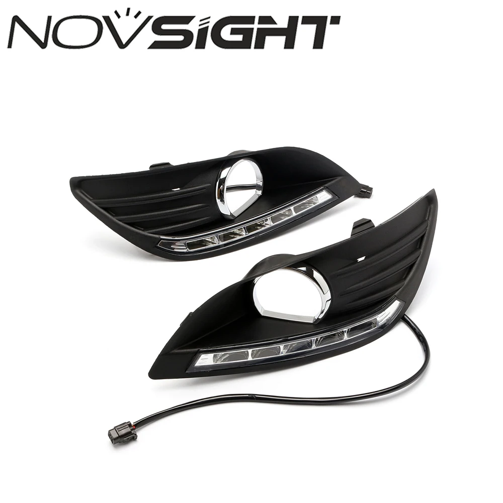 

NOVSIGHT Car LED Daytime Running Light Kit Auto Daylight DRL Driving Fog Lamp for FORD FOCUS 2012-2013 D30