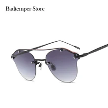 Badtemper Moda Marca Diseñado gafas de Sol de Aviador de Metal Mujeres Hombres Señora Piloto gafas de Sol Gafas De Sol Oculos UV400 Shades