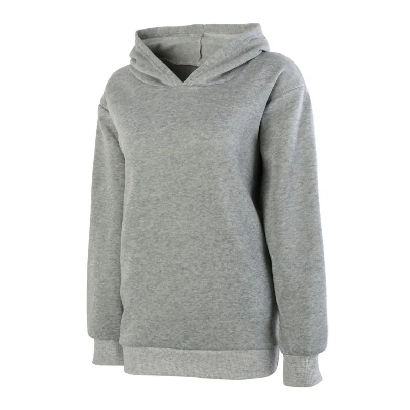 أزياء المرأة الأرنب الأذن مقنع هوديس الصلبة طويل فضفاض بلوفرات أزياء المرأة الأرنب الأذن مقنع هوديس الصلبة طويل فضفاض بلوفرات