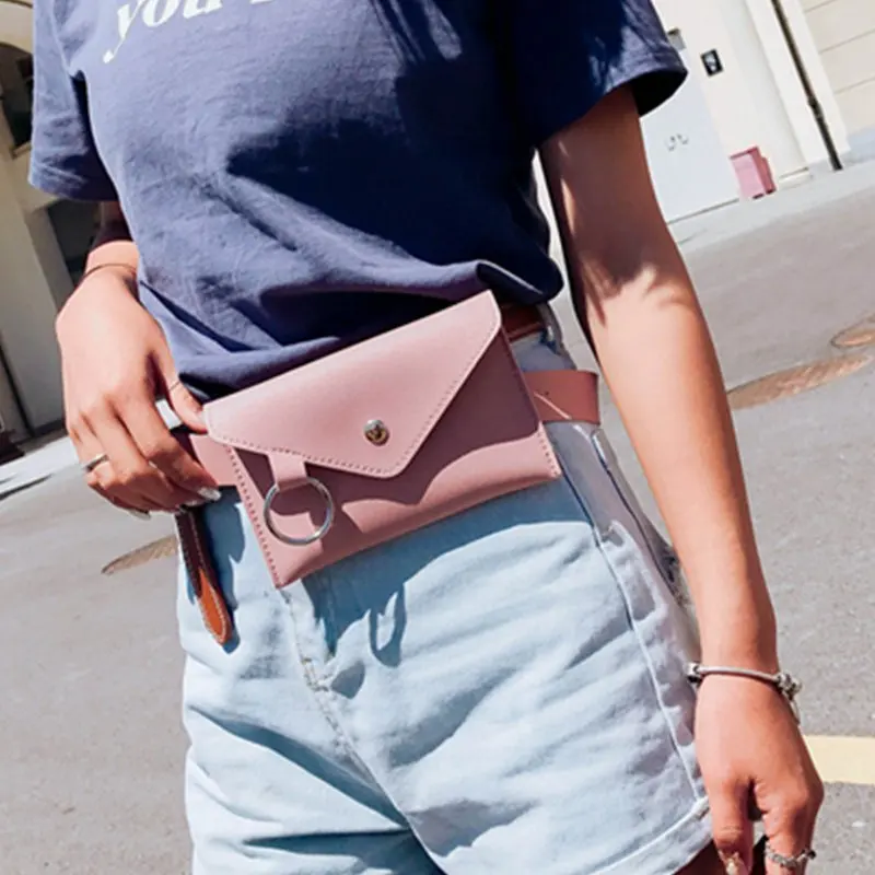 

Fashion Women Waist Pack Female Belt Bag Phone Pouch Bags Brand Design Women Envelope Bags for Ladies Girls Fanny Pack CS028-1
