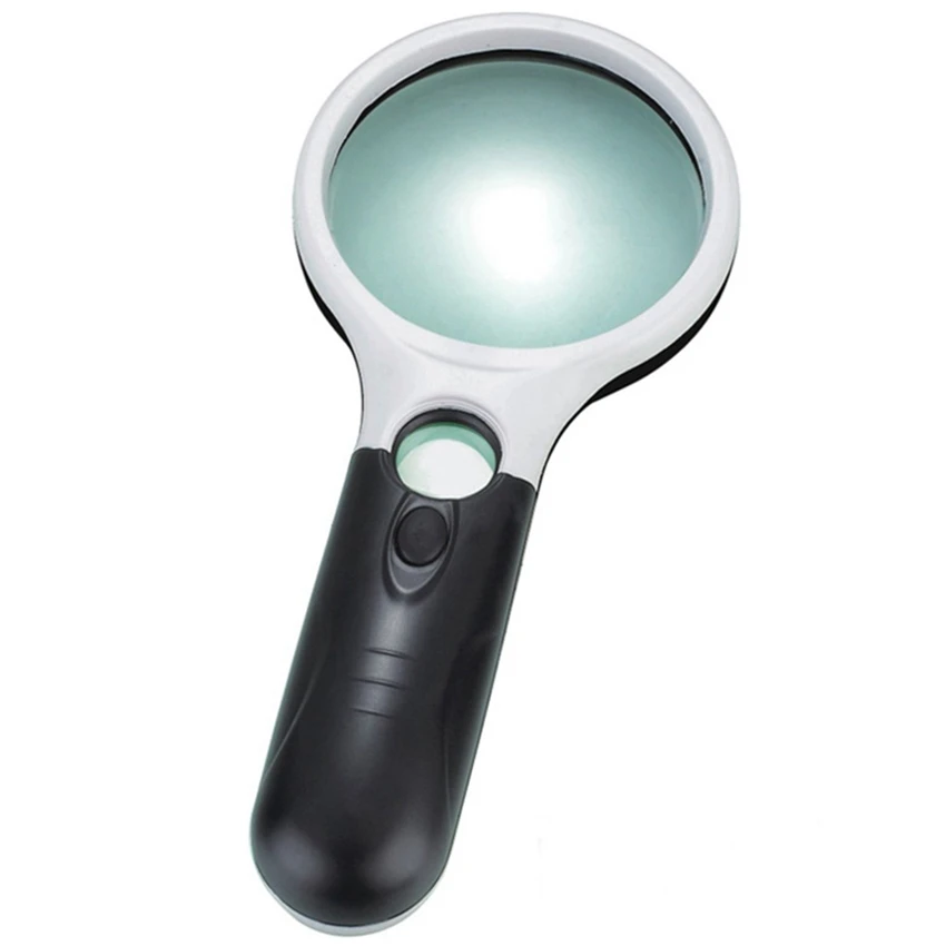 Buy 2.5x 45x LED Lighted Handheld Magnifying Glass