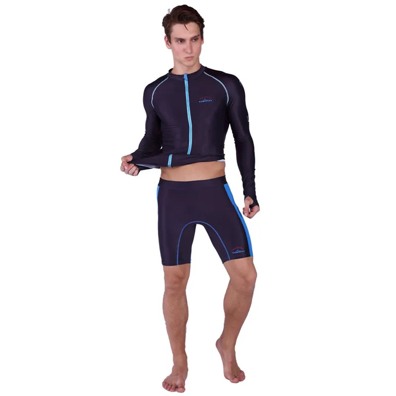 SABOLAY تصفح الملابس مع جاكيت زيبرا الرياضات المائية المضادة للأشعة فوق البنفسجية التجفيف السريع ملابس السباحة الرجال الشاطئ ملابس السباحة طفح...