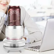 380 мл автомобиля горячей и холодной чашки замораживания нагрева портативный горячая чашка напиток держатель банка с напитком охладитель@ Q