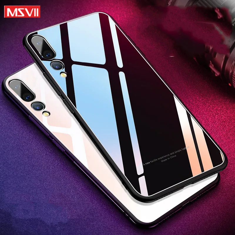 Чехол для Huawei P20 lite Case msvii Роскошный Тонкий силиконовый чехол из закаленного