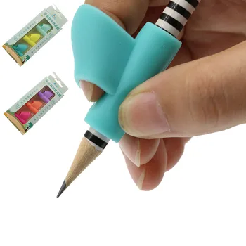 

3pcs/Set, Forefinger Holding Pen Child Finger Grip Pen Magic Fingertips Nontoxic Silicone Orthotics Beginners Is A Good Helper