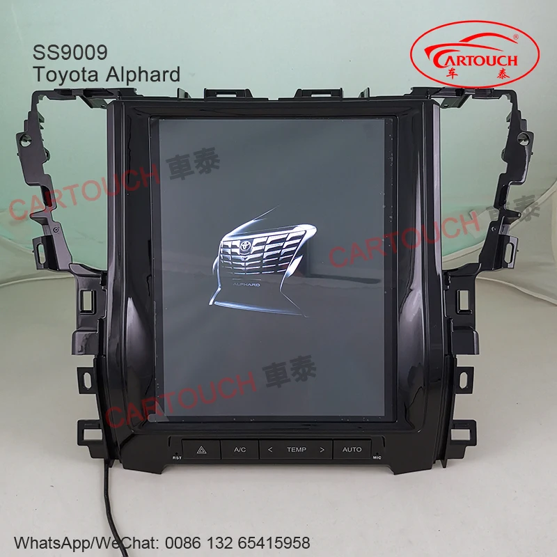 

12.1Inch Vertical IPS Screen Tesla Style Android Car GPS Multimedia Player for Toyota Alphard 20 VELLFIRE 30 2008+ Car Radio GPS