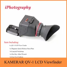 Kamerar QV-1 ЖК-дисплей видоискатель для 3 “-3.2” Canon Nikon Sony Olympus Зеркальные фотокамеры