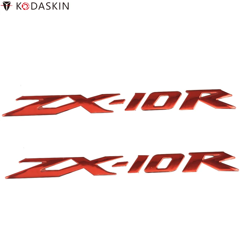 KODASKIN Мотоцикл Логотип 3D Поднятый эмблема наклейки хромированные наклейки для Kawasaki ZX-10r ZX10R