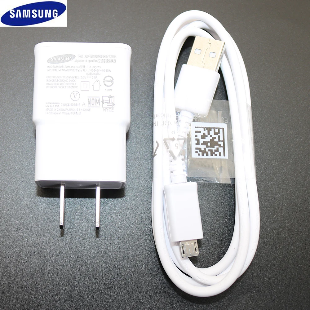 

for SAMSUNG Original 2A Wall Travel Charger + 1M USB Data Cable for Samsung Galaxy S3 S4 Alpha Note 2 S4 Mini