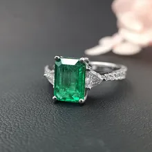 USD2,600 gems1.93ct fine jewelry 18k perfact Zambia natural emerald ring for women with certification