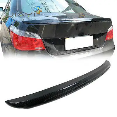 

Real Carbon Fiber Rear Trunk Boot Spoiler Wing Racing For BMW 5 Series E60 4D Sedan M5 525xd 530d 530xd 535d 2004-2010 06 08 09