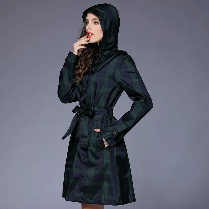 

long thin breathable raincoat women/female rain ponchos jacket waterproof pullover women's rain coat chubasquero mujer with belt