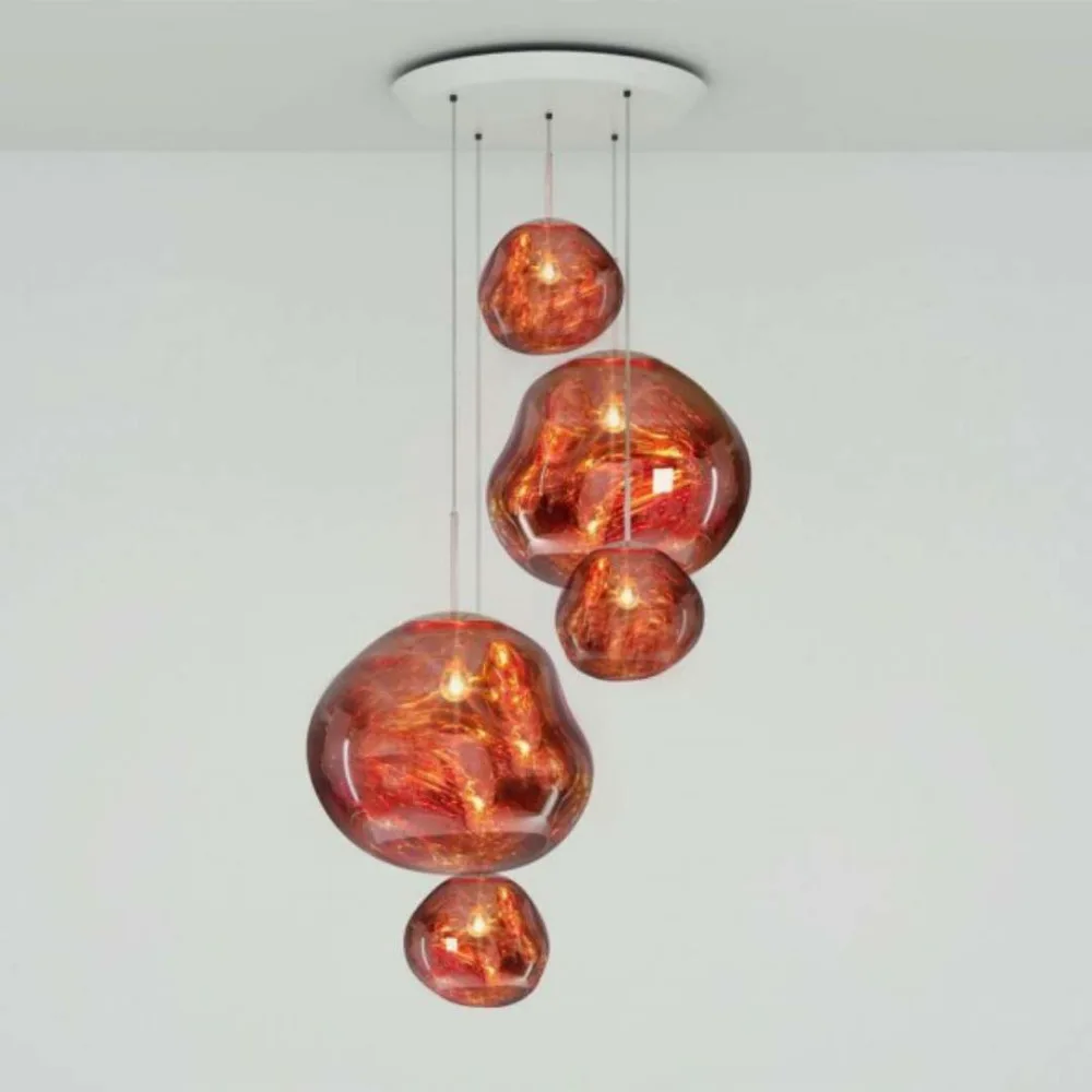 Post modern Tom DIXON Melt Pendant Lights Glass Lava Irregular Hang