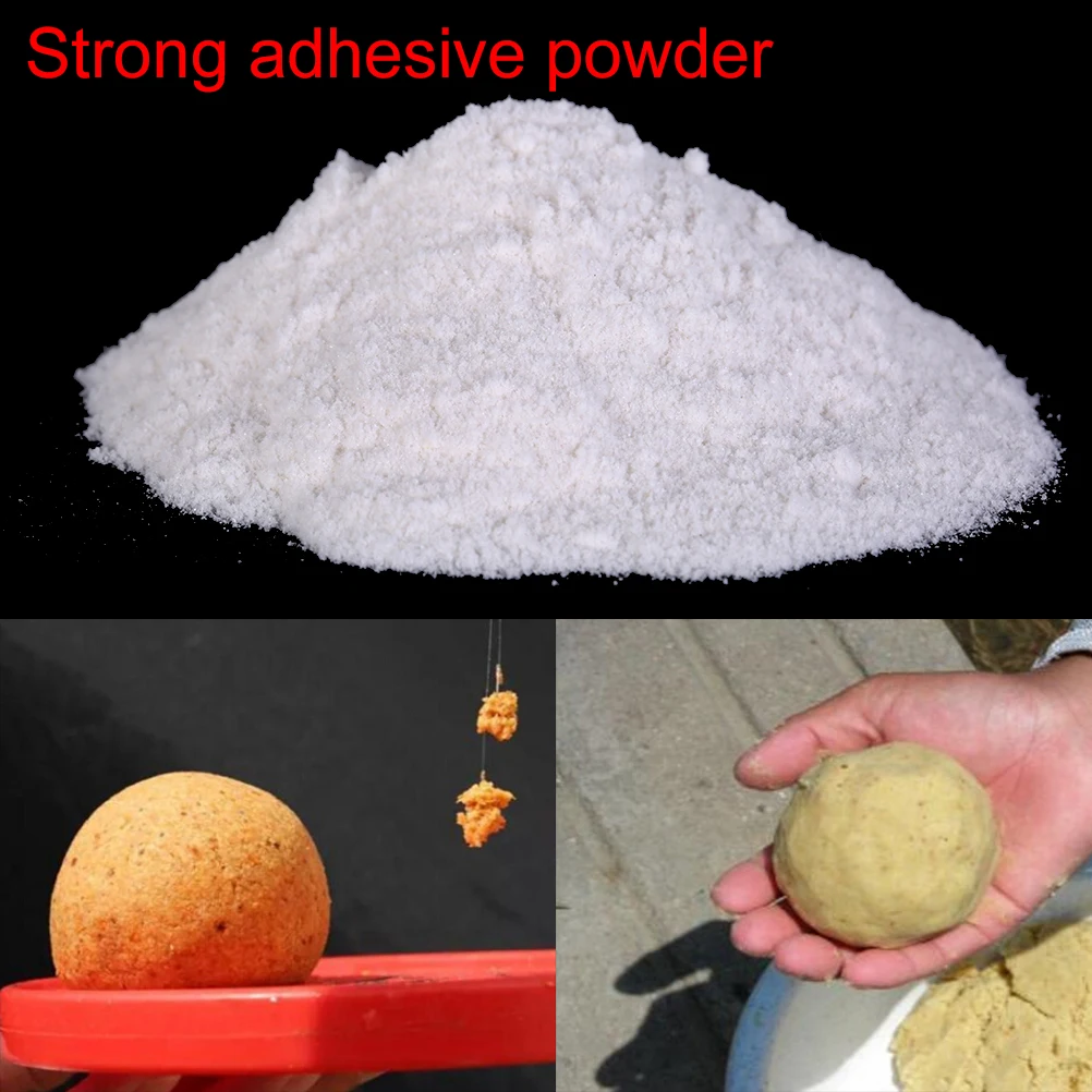 

50g Sticky Powder Strong Adhesive Bait Additives For Herabuna Fishing Carp Crucians GroundBait Feeder Additives