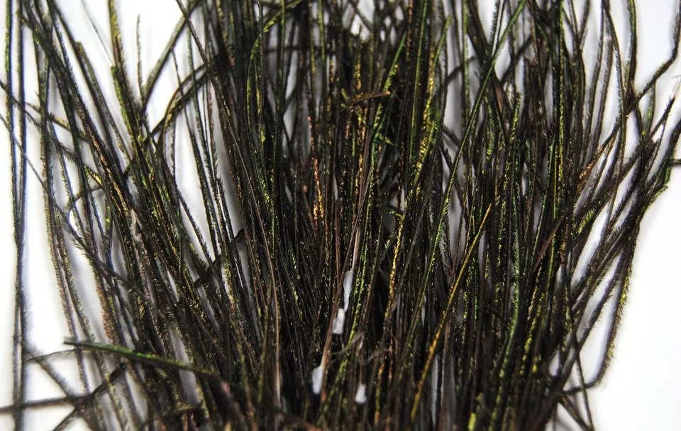 1 упаковка натуральный оливково-зеленый павлин Herl перо проволока MakeLures Nymphs стримеры материал для завязывания мух
