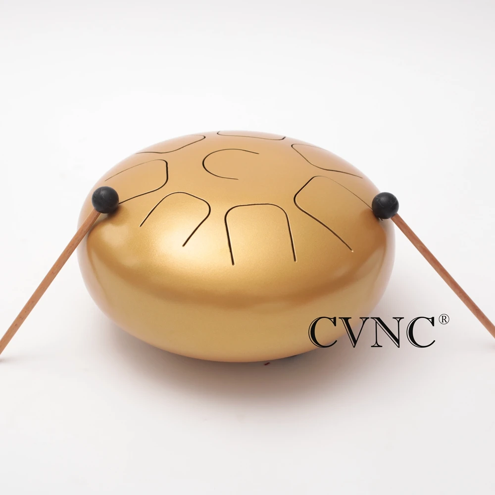 

Golden with Free Bag and Mallet 10inch (25cm) Steel Tongue Drum