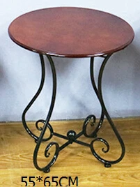 Ou, wrought iron wood coffee table. The balcony leisure small round table. The sofa corner. Small tea table. Ou, wrought iron wood coffee table. The balcony leisure small round table. The sofa corner. Small tea table.