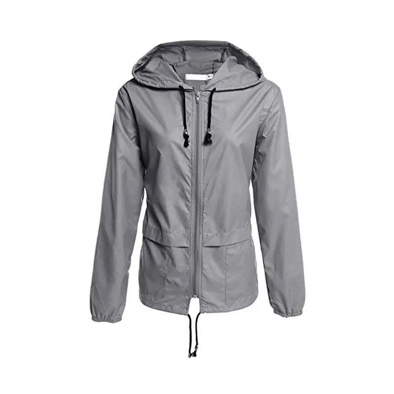 Lightweight Waterproof Raincoat Women Windbreaker Outdoor Zipper Hooded Rain Jacket Casual Long Sleeves Feminino Coats Outwear (7)