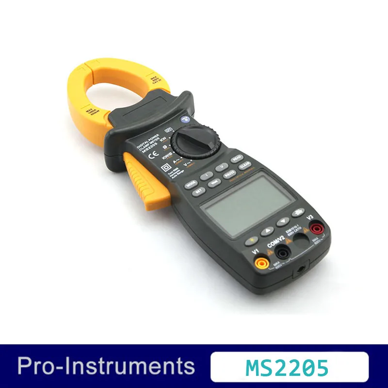 

Peakmeter MS2205 Professional Multifunction Power Factor Correction TRMS 4 Wire Testing 3 Phase Clamp Meter Null