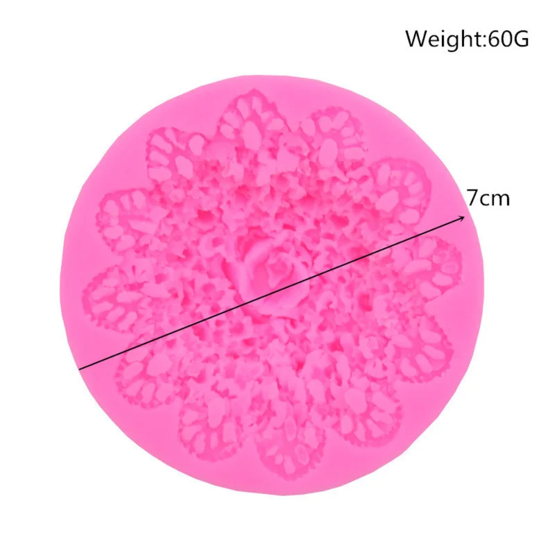 3D цветок кружева силиконовые помадные формы торт границы декоративная форма для шоколада мыло свечи формы украшения торта инструменты торт стенд