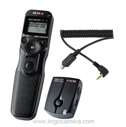NP7261 VILTROX JY-710 E2 4 Channels LCD Wireless Remote Controller Transmitter Receiver Shutter Release Set for Olympus Camera |