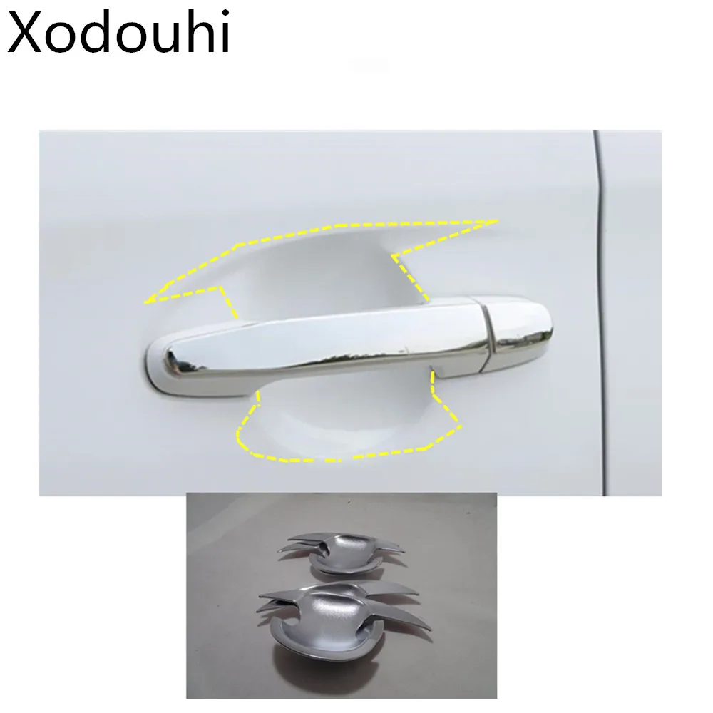 

car cover trim ABS chrome external door bowl sticker lamp frame 4pcs For Toyota Vios/Yaris sedan 2017 2018 2019