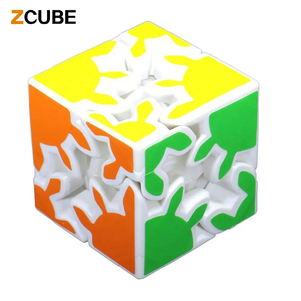 Z Cube New 2x2x2 Gear Magic Cube 6cm 3D Puzzle Cubes Educational Toy Special Toys White
