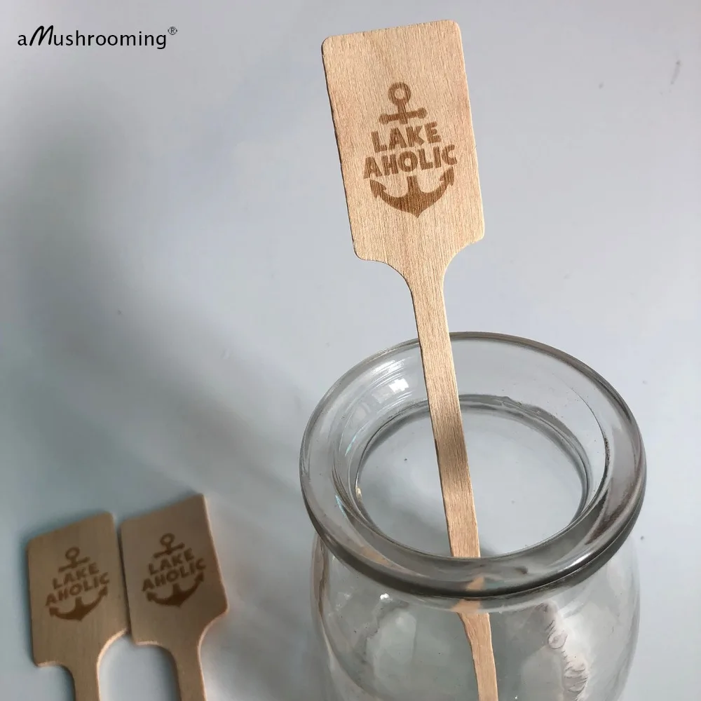 Drink Stirrers Black Cocktail Sticks: 200Pcs 7" Plastic