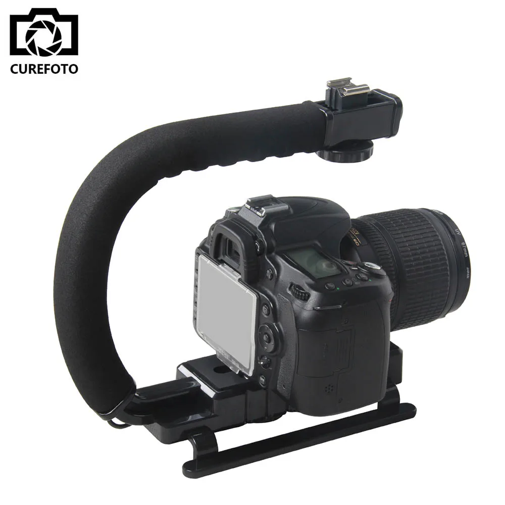 U Grip Hot Shoe Mount Video Action Stabilizer Handle Grip Rig for Canon