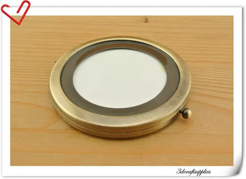 Qualidade em Branco Moldura de Espelho de Bolso Presente para Ela 70mm de Alta Compacto Fazer um