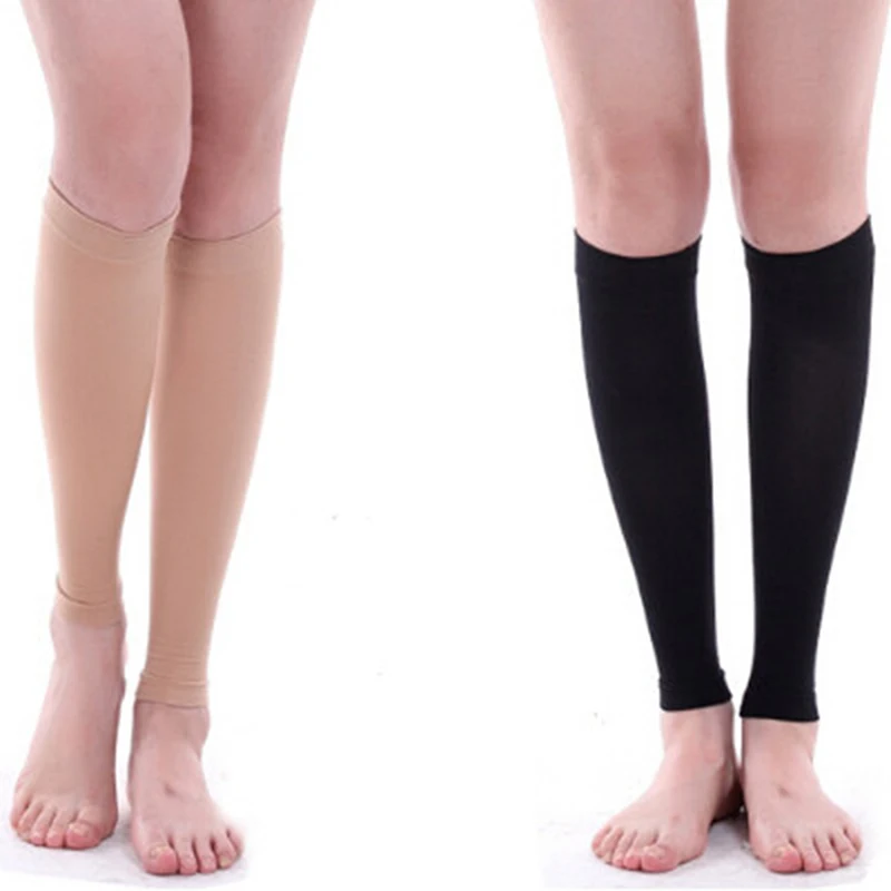1 Pair Relieve Leg Calf Sleeve Varicose Vein Circulation Compression