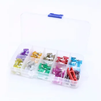 

100Pcs Assorted Car Truck Mini Low Profile Fuse Micro Blade Fuse Set Kit