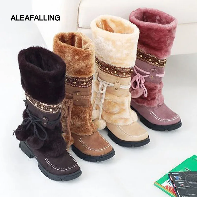 all over fur boots