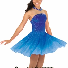 Платья для фигурного катания на заказ для девочек; модная новинка; брендовые Детские платья для соревнований по фигурному катанию со стразами; DR3791