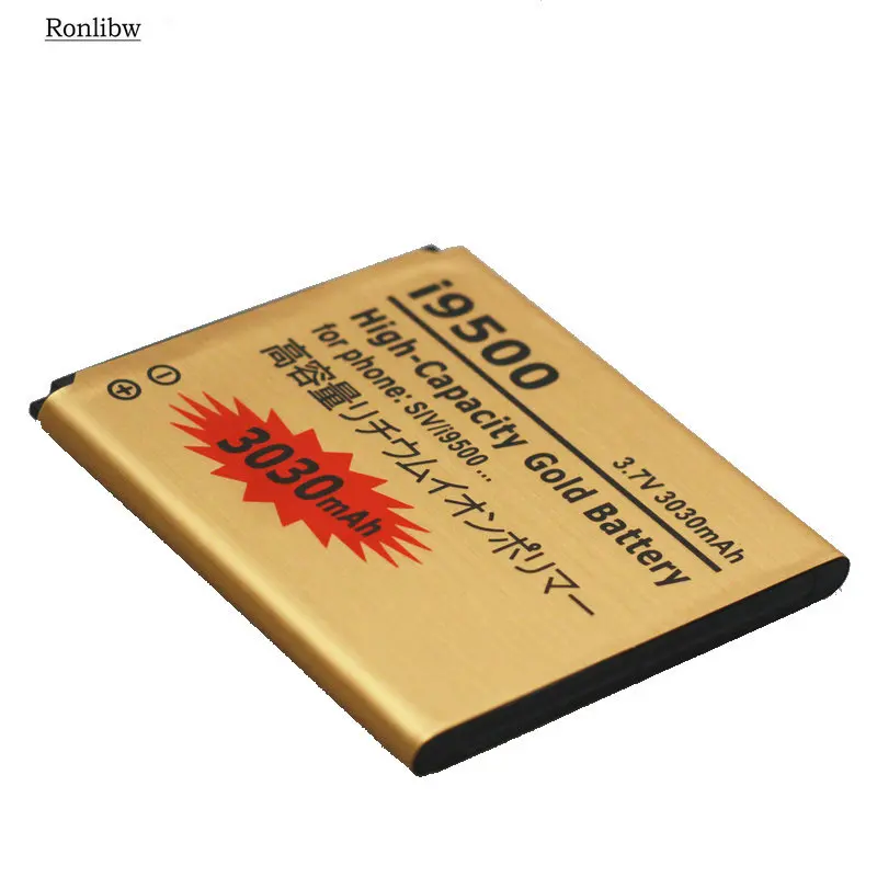 3030 мАч Золотая батарея B600BC B600BE EB485760LU Замена для Samsung Galaxy SIV S4 i9500 i9505 i9502