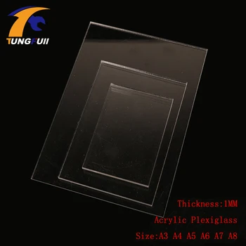 

TUNGFULL A3 Acrylic Sheets 1mm Transparent Plastic For Plexiglass Perspex Sheet Plast A4 A5 A6 A7 A8 Pressure Plate Clay Tool