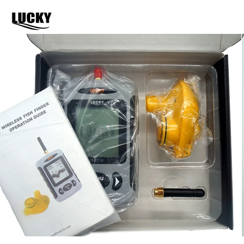 Lucky Fish Finder FFW718 Wireless Portable Sonar Fish Finder 45M135FT Sonar Depth Echo Sounder Fishing Alarm Ocean River Lake (8)