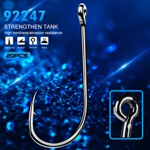 20 штук PRO BEROS бренд рыболовный крючок 6#-6/0# рыболовный крючок BAITHOLDER черный Цвет джиг большой крючок высоких крючки