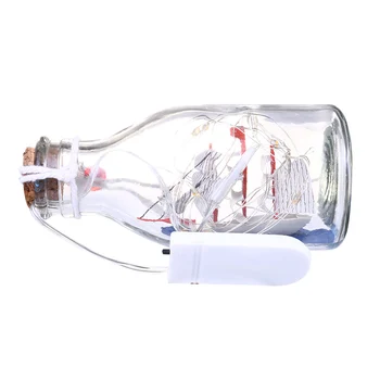 

Led Sailboat Drifting Bottle 3D Illusion Bedroom Decorative Light for Children TN99