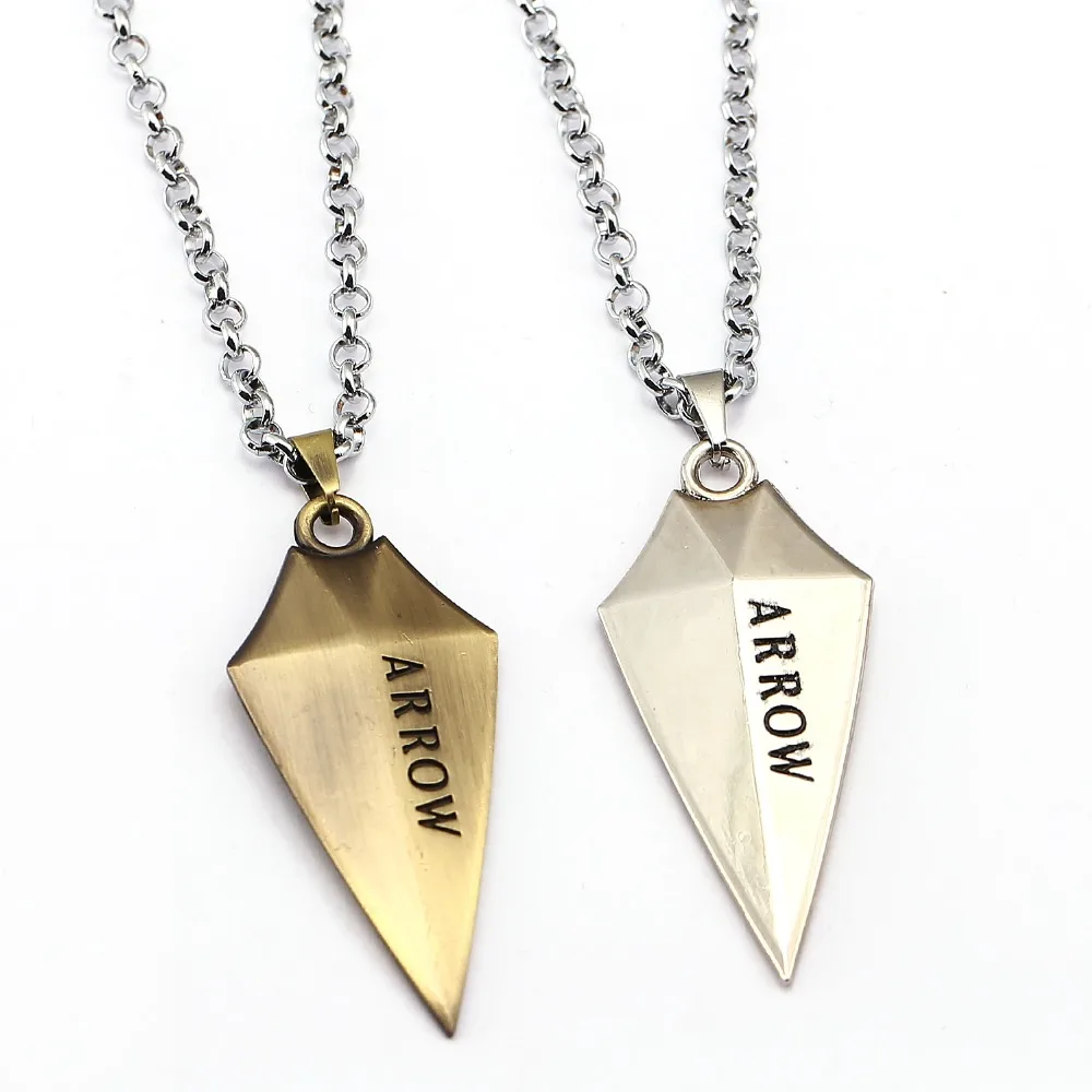 2 Style ARROW Necklace Oliver Queen Cool Pendant Fashion link chain Necklaces Friendship Gift Jewelry Accessories|accessories fashion|fashion accessoriesnecklace friendship - AliExpress