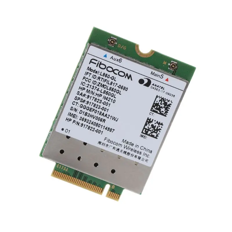 Tablet L850 GL для HP LT4210 Fibocom Card Wireless 917823 001 WWAN Mobile Module 4G LTE NEU|Сетевые карты| |