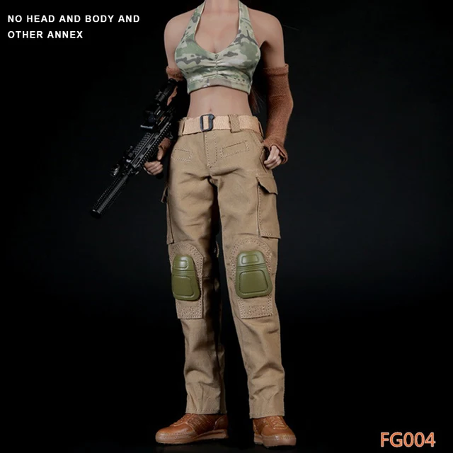 Special Price Fire Girl Toys 1/6 Scale Female Soldier Spnier Clothes Tactical Shooter Set FG004 For 12 Inch Phicen Jiaodol Action Figure